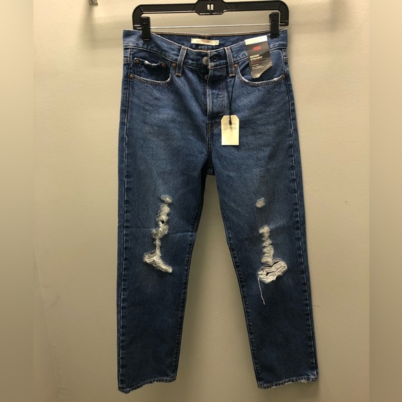 24.Levi’s Premium Wedgie Straight Jeans Sz 28✖️28 - Picture 1 of 13